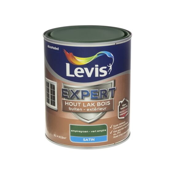 Levis Expert Houtlak Buiten Satin 1L Empiregroen