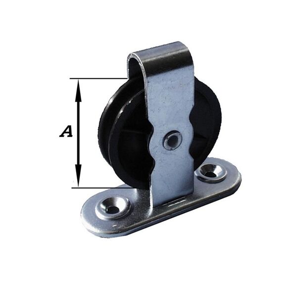 Katrol Schroefst Nyl. Wiel 60 Mm