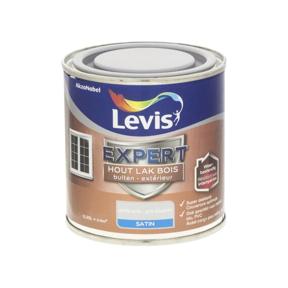 Levis Expert Houtlak Buiten Satin 0,25L Dolfijngrijs