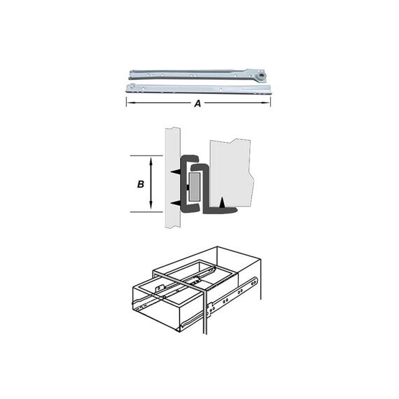 Ladegeleiders Epoxy Wit 300Mm