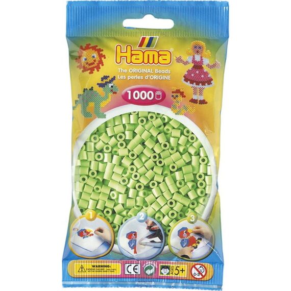 Hama Pastel-Groene Parels In Zakje 1000 Parels