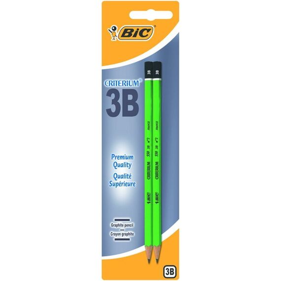 Bic Grafietpotloden Criterium 550 3B 2 Stuks