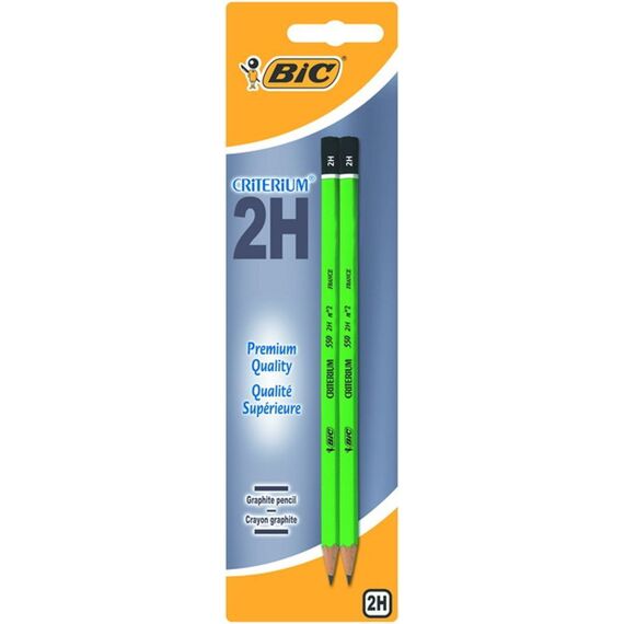 Bic Grafietpotloden Criterium 550 2H 2 Stuks