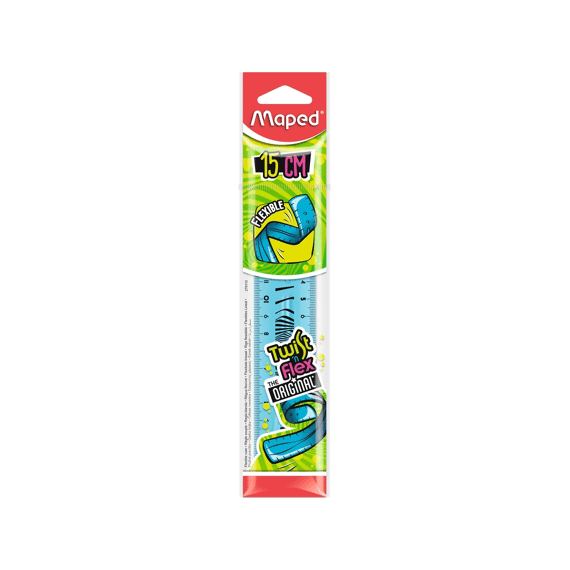 Maped Plastic Lat 15Cm Twist N Flex