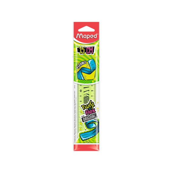 Maped Plastic Lat 15Cm Twist N Flex