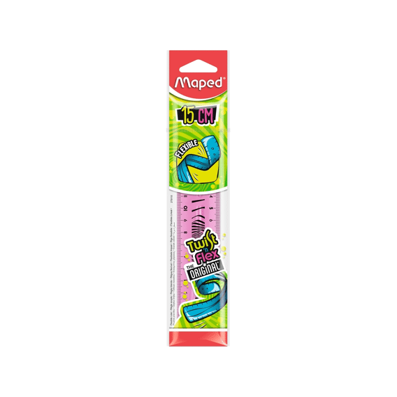 Maped Plastic Lat 15Cm Twist N Flex