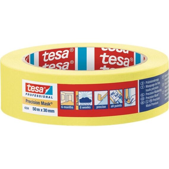 Tesa Afplakband Geel 50M X 30Mm