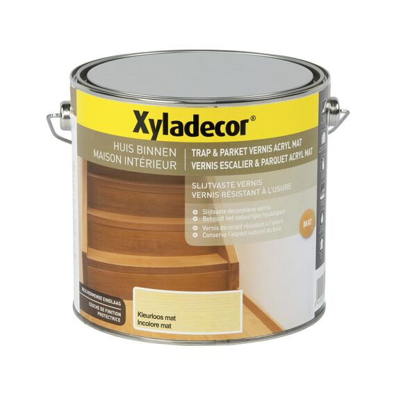 Xyladecor Parket Vernis Deco Extra Mat Kleurloos 2,5 L