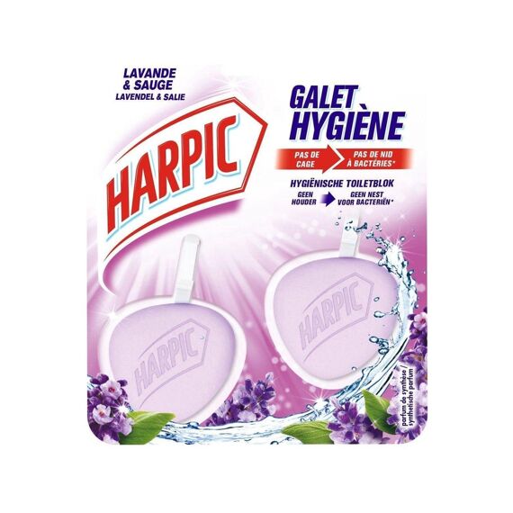 Harpic Wc-Reiniger Blok Hygienische Steen Lavendel 2St