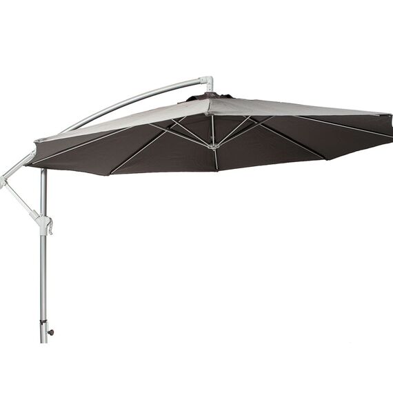 Parasol Free Pole Alu Royal Grey 3M Grijs