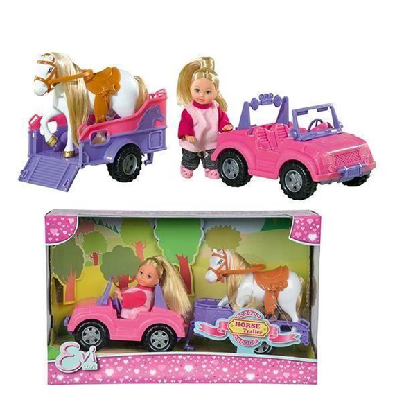Evi Love - Jeep M/ Paardenaanhanger