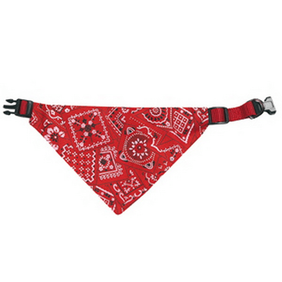 Halsband met bandana rood 25/40cm