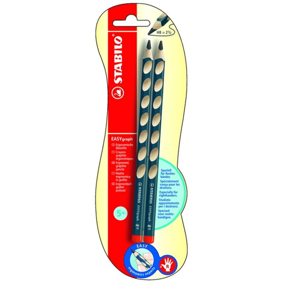 Stabilo Easy Graph Hb Right 2St
