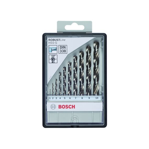 Bosch metaalborensets HSS-G DIN 338 boorpunt 118°