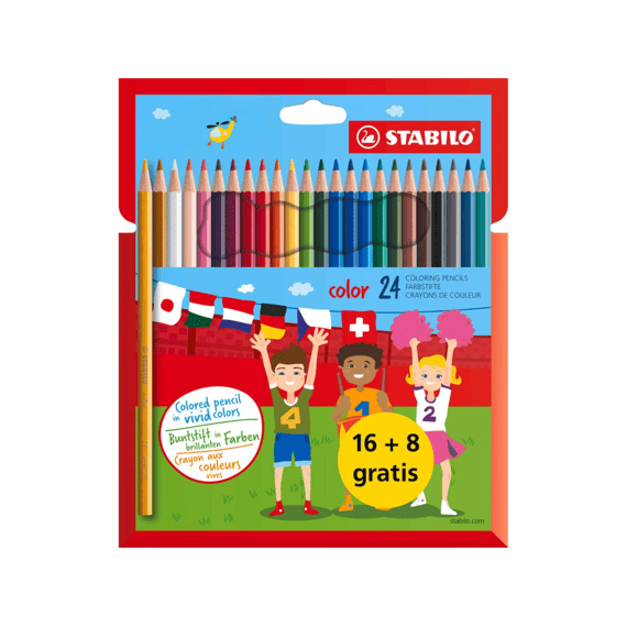 Stabilo Color Pochet 16 + 8 Gratis