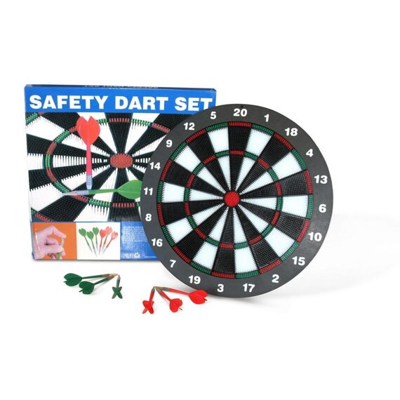 Veiligheidsdartbord 45 cm inclusief 6 darts