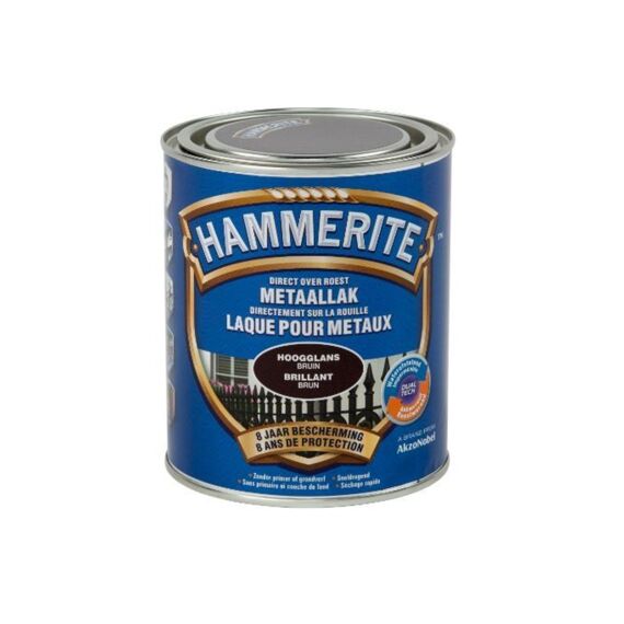 Hammerite Hoogglanslak Bruin 750 Ml