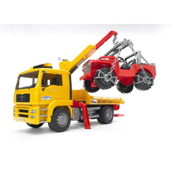 Bruder 02750 MAN TGA takelwagen met SUV