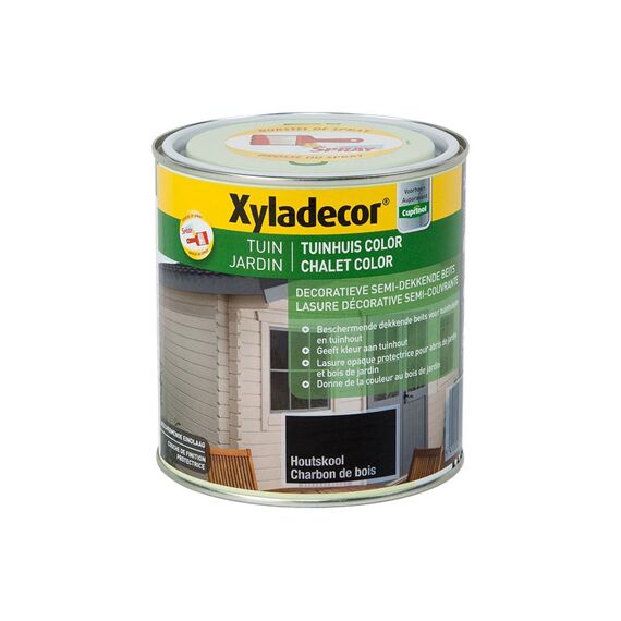 Xyladecor Tuinhuis Color 1L Houtskool