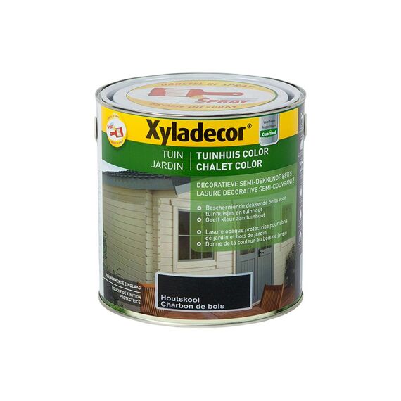 Xyladecor Tuinhuis Color 2.5L Houtskool