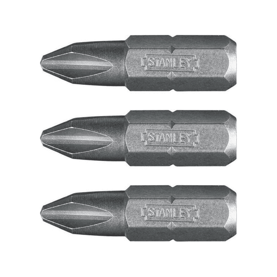 Stanley 3 Schroevenbits Phillips 1/4 2