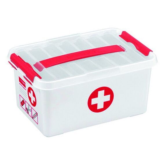 Q-Line First Aid Box 6 L Wit/Rood