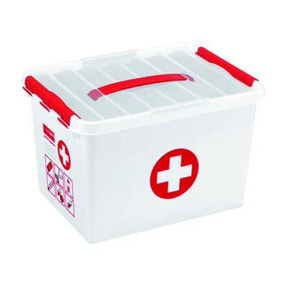 Q-Line First Aid Box 22 L Wit/Rood