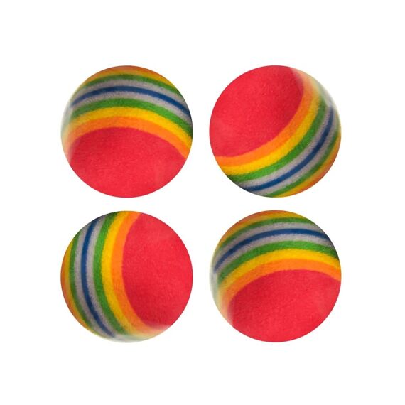 Rainbow Softballen Per 4 4Cm