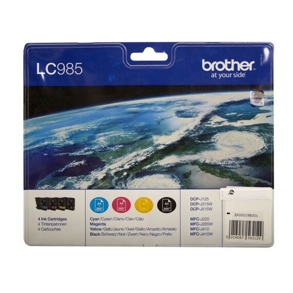 Brother Inkcartridge Lc-985Bk/C/M/Y