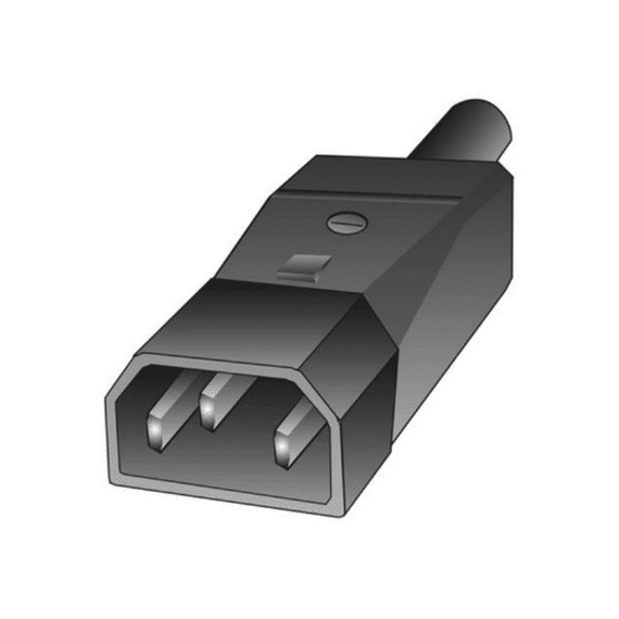 Toestelstekker Zwart