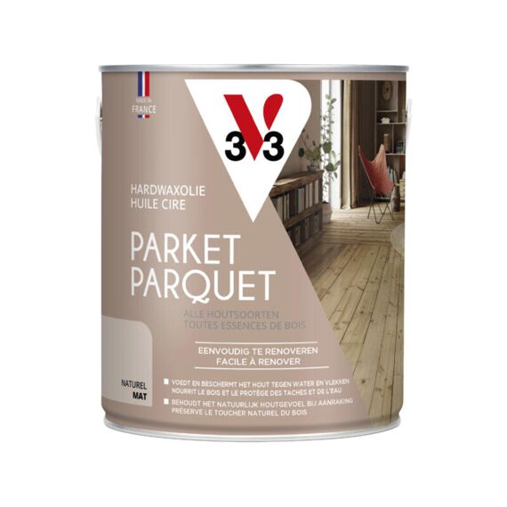 V33 Parketolie Nat Mat Kleurloos 2.5L