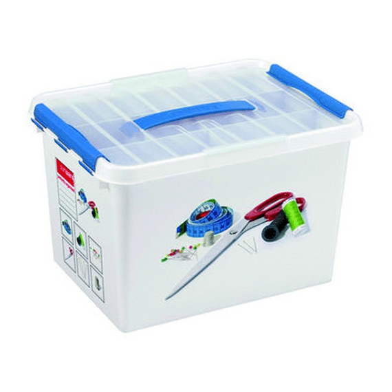 Q-Line Multibox 22 L Naaidoos Wit/Blauw