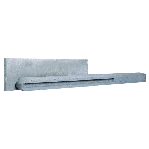 Tussenpaal Beton met gleuf - 275cm