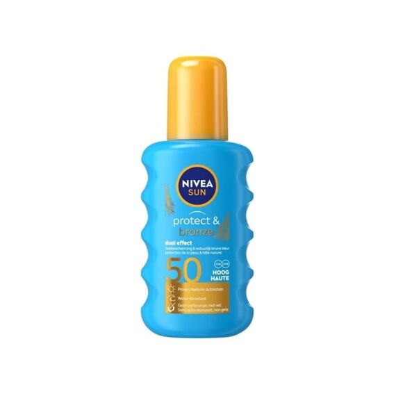 Nivea Zonbescherming Spray Protect En Bronze Spf50 200Ml