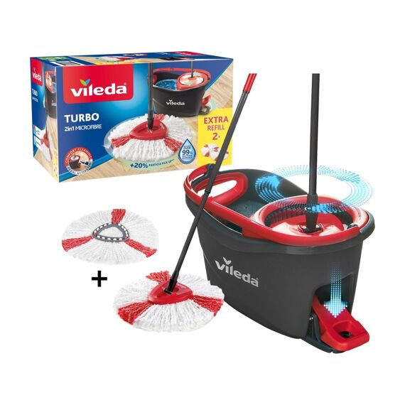 Vileda Easy Wring & Clean Turbo 1 Systeem + 2 Verv.