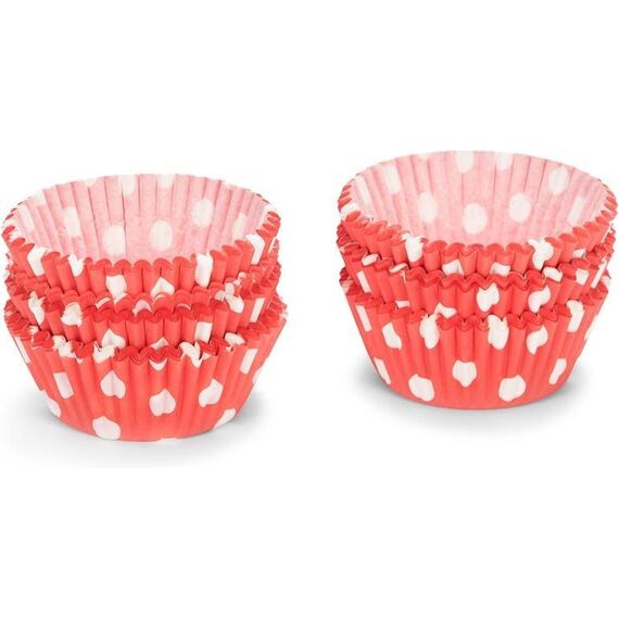 Patisse Cakevormpjes Papier 5Cm Vichy Rood/Wit 200 St