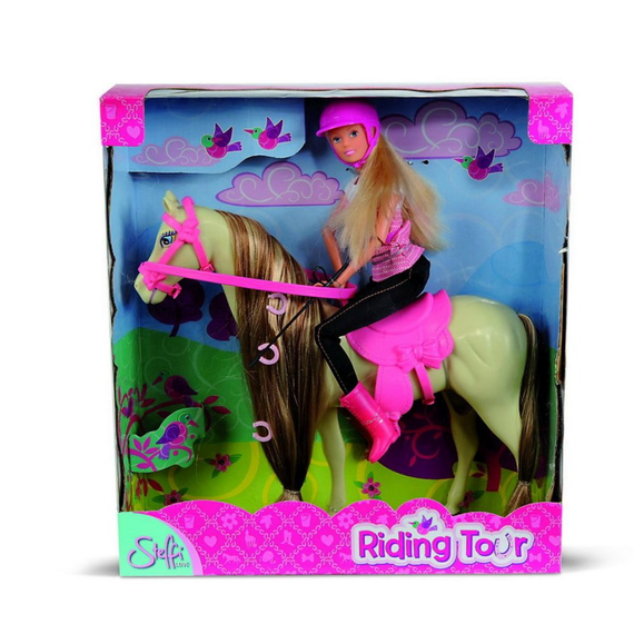 Steffi Love met rij outfit & paard 29 cm