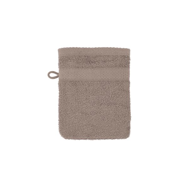 Tiseco Washandje 15x21cm Taupe Set/2