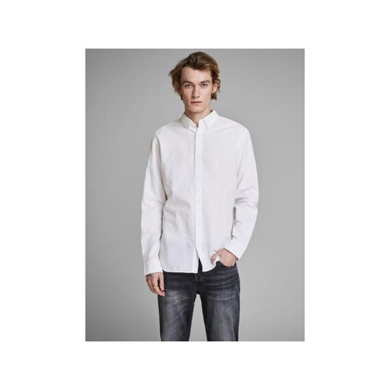 JACK & JONES NOOS JJESUMMER SHIRT L/S WHITE SLIM FIT L