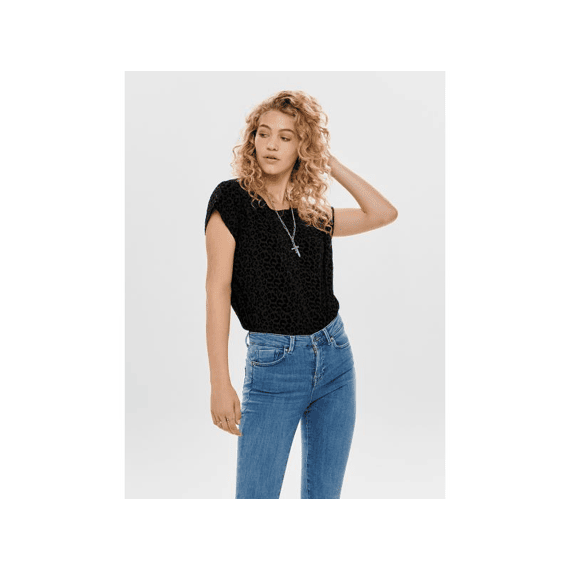 Only Noos Onlvic S/S Detail Top Noos Wvn