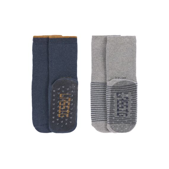 Lassig Noos Anti Slip Sokken 2St Blue/-18