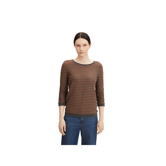 Tom Tailor Denim Dames Noos Striped Jacquard Sweat