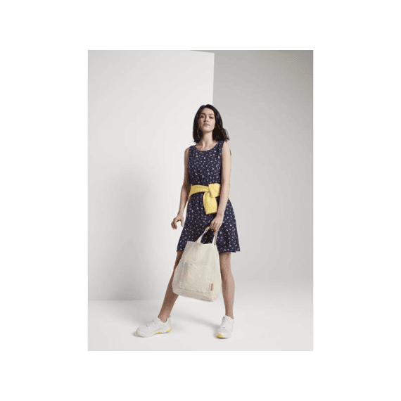 Tom Tailor Denim Dames Noos Printed Dress With Back Strap
