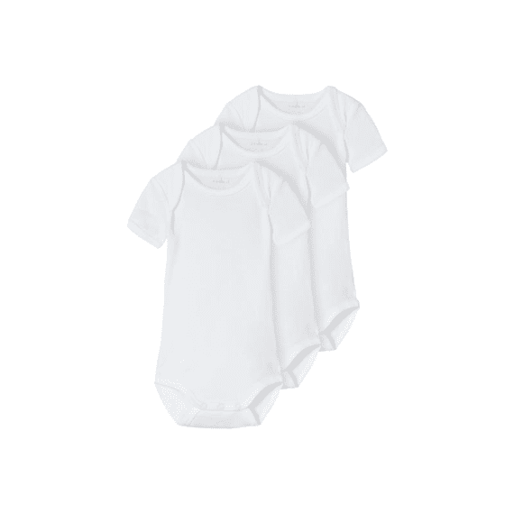 Name It New Born Noos Nbnbody 3P Ss Solid White 2