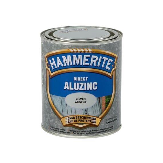 Hammerite Direct Alu Zinc Zilvergrijs 0.75L