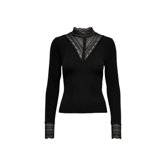Only Noos Onltilde L/S High Neck Lace Top Jrs