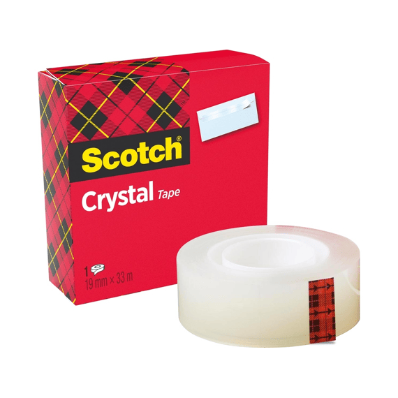 Scotch Crystal Clear Tape 24rl Pack 19x33