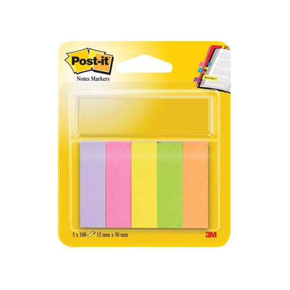 Post It Notes Neon Markers 5 Pads 670/5