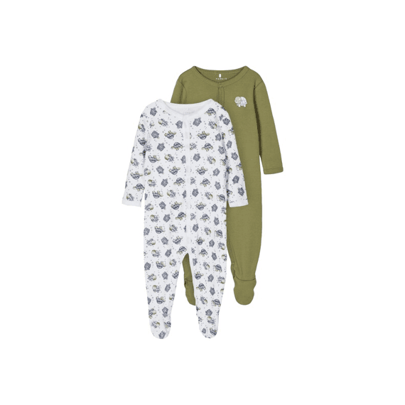 Name It New Born Noos Nbmnightsuit 2P W/F Loden Turtle No