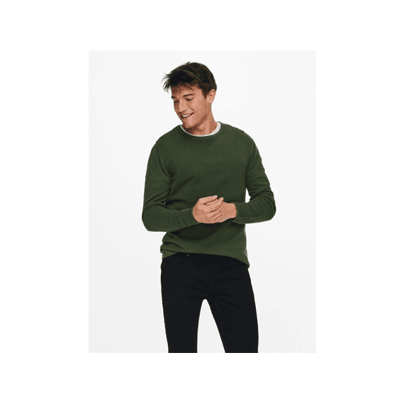 Only & Sons Noos Onspanter Reg 12 Struc Crew Knit No